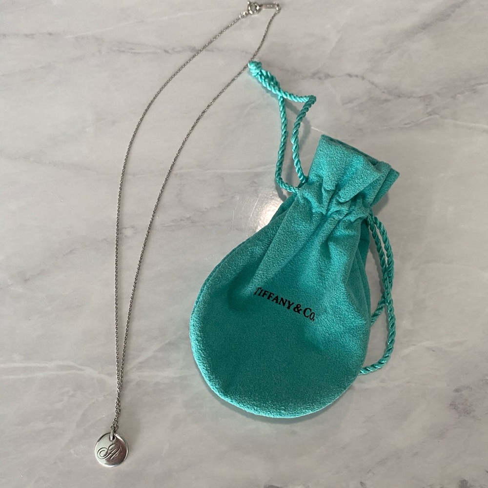 Tiffany and Co. “A” Pendant Necklace